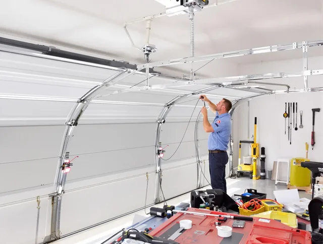 Garage door cable repair service by Westborough Garage Door Repair in Westborough