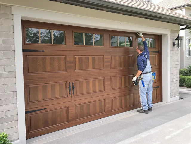 Custom garage door showcase by Westborough Garage Door Repair in Westborough