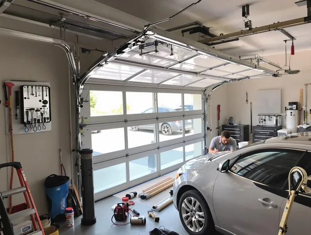 Garage door noise reduction service by Westborough Garage Door Repair in Westborough