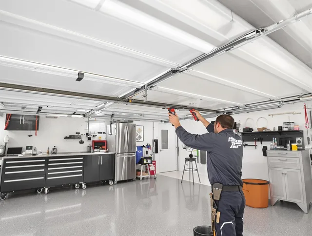 Overhead garage door repair service by Westborough Garage Door Repair in Westborough