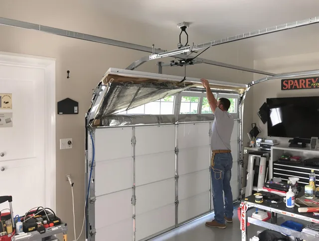 Garage door section replacement by Westborough Garage Door Repair in Westborough