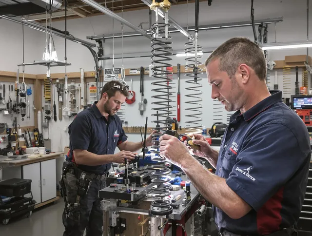 Garage door spring repair service by Westborough Garage Door Repair in Westborough